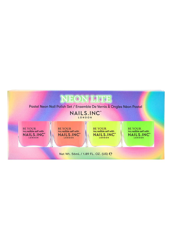 Nails Inc. 4-piece Nail Polish Set Neon Lite