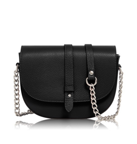 Italian Leather Handbag in Black