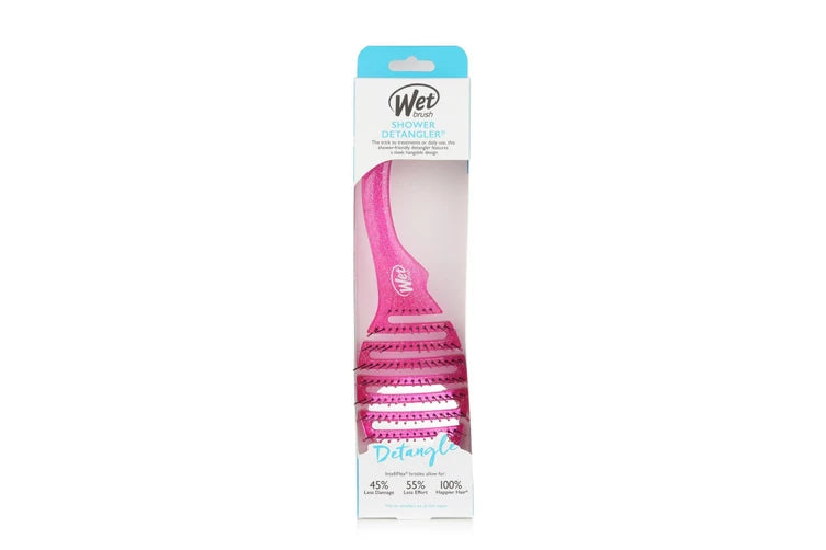 Wet Brush Shower Detangler Pink Glitter