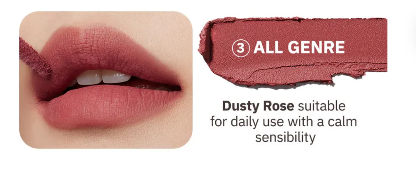 Moonshot Performance Lip Blur Fixing Tint #03 All Genre: Neutral-tone dusty rose colour