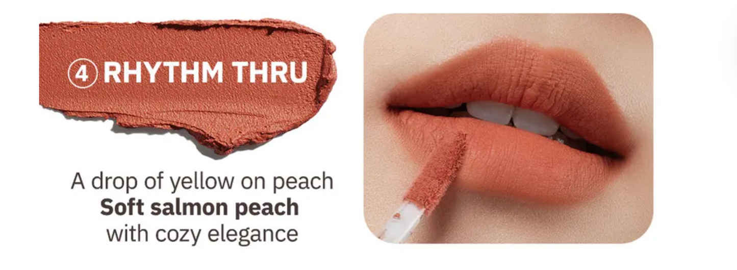 Moonshot Performance Lip Blur Fixing Tint #04 Rhythm Thru: Warm-tone brick orange colour