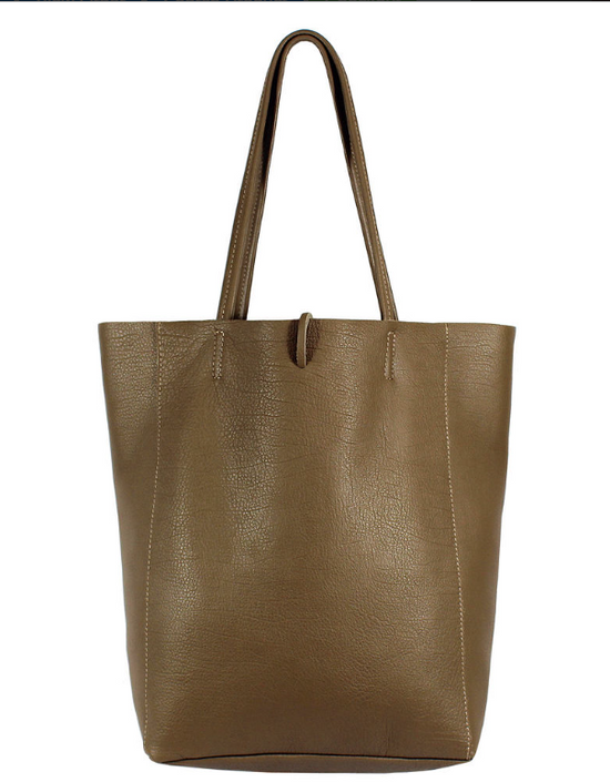 Ladies Soft Italian Real Leather Shopper Tote Bags Women Girls College Shoulder Handbags for Women