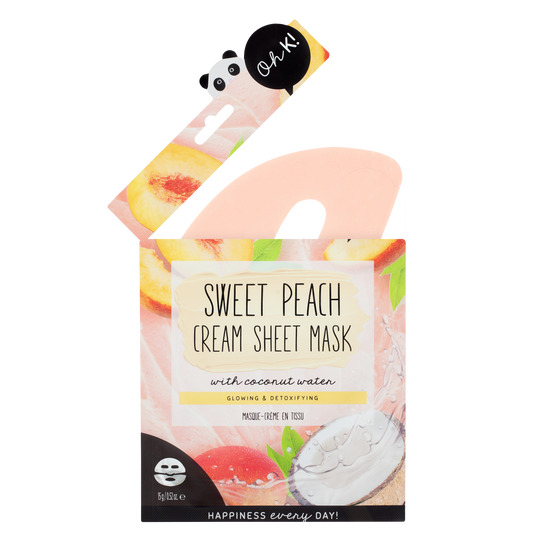 Oh K! Peach & Coconut Water Cream Sheet Mask