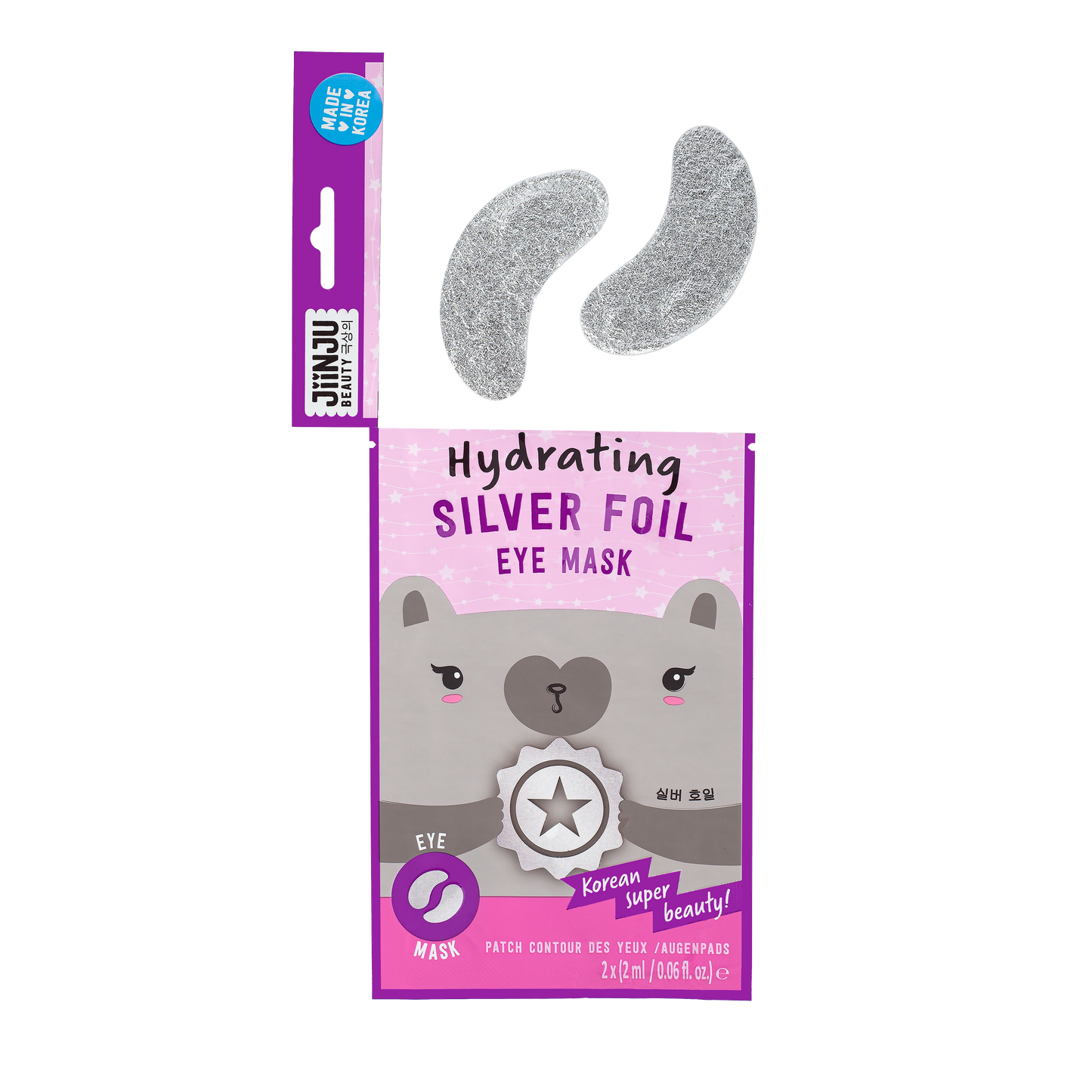 Jiinju Hydrating Silver Foil Under Eye Mask