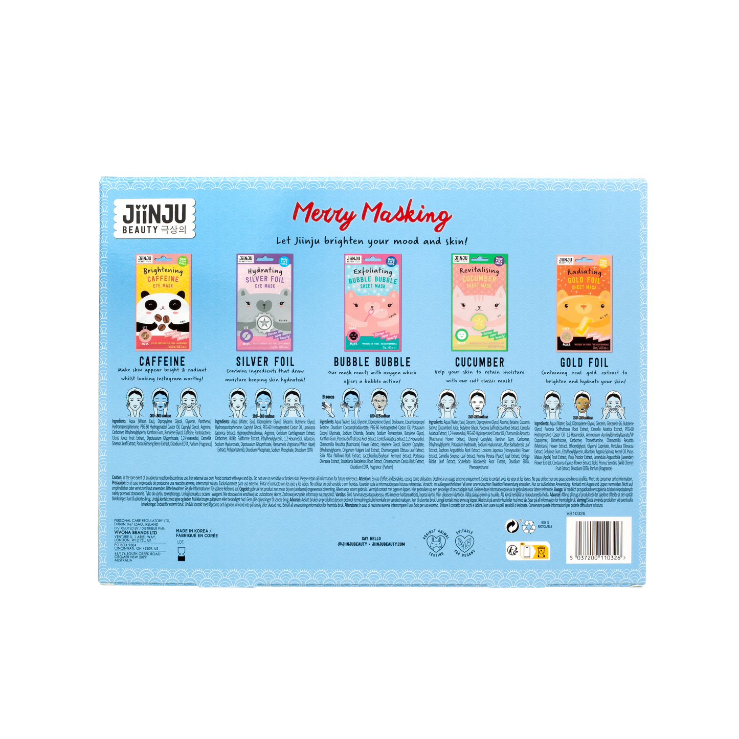 JiiNJU BEAUTY Gift Set Merry Masking