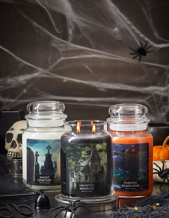 Village Candle Ghost Cemetery Candle Large Apothecary