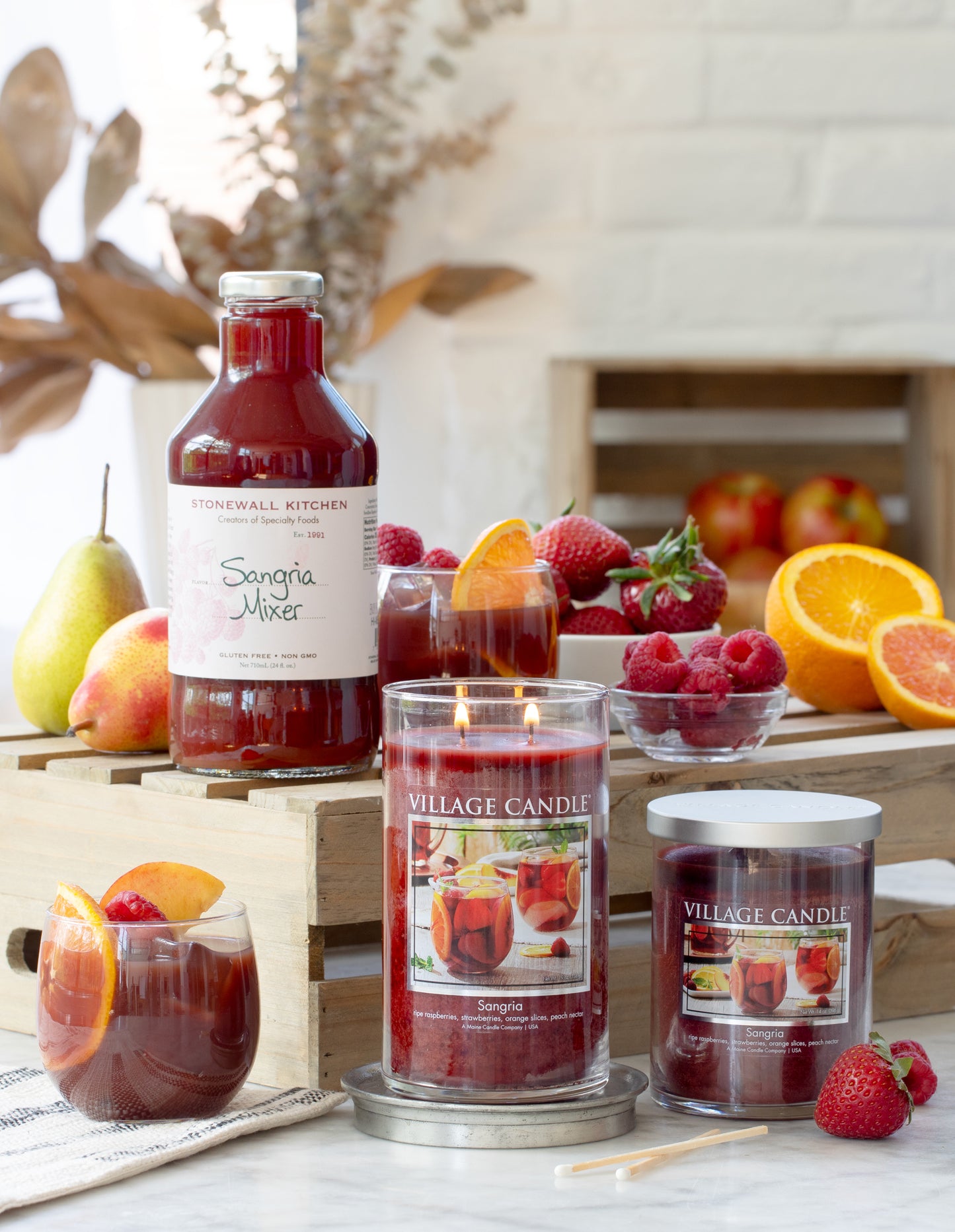 Village Candle - Sangria - Large Tumbler