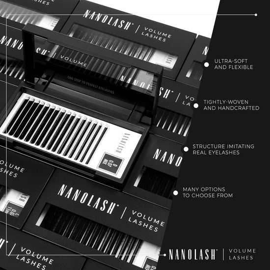 Nanolash Volume Lashes - false lashes for professional eyelash extensions, volume eyelash extensions (0.15 D, 10mm)