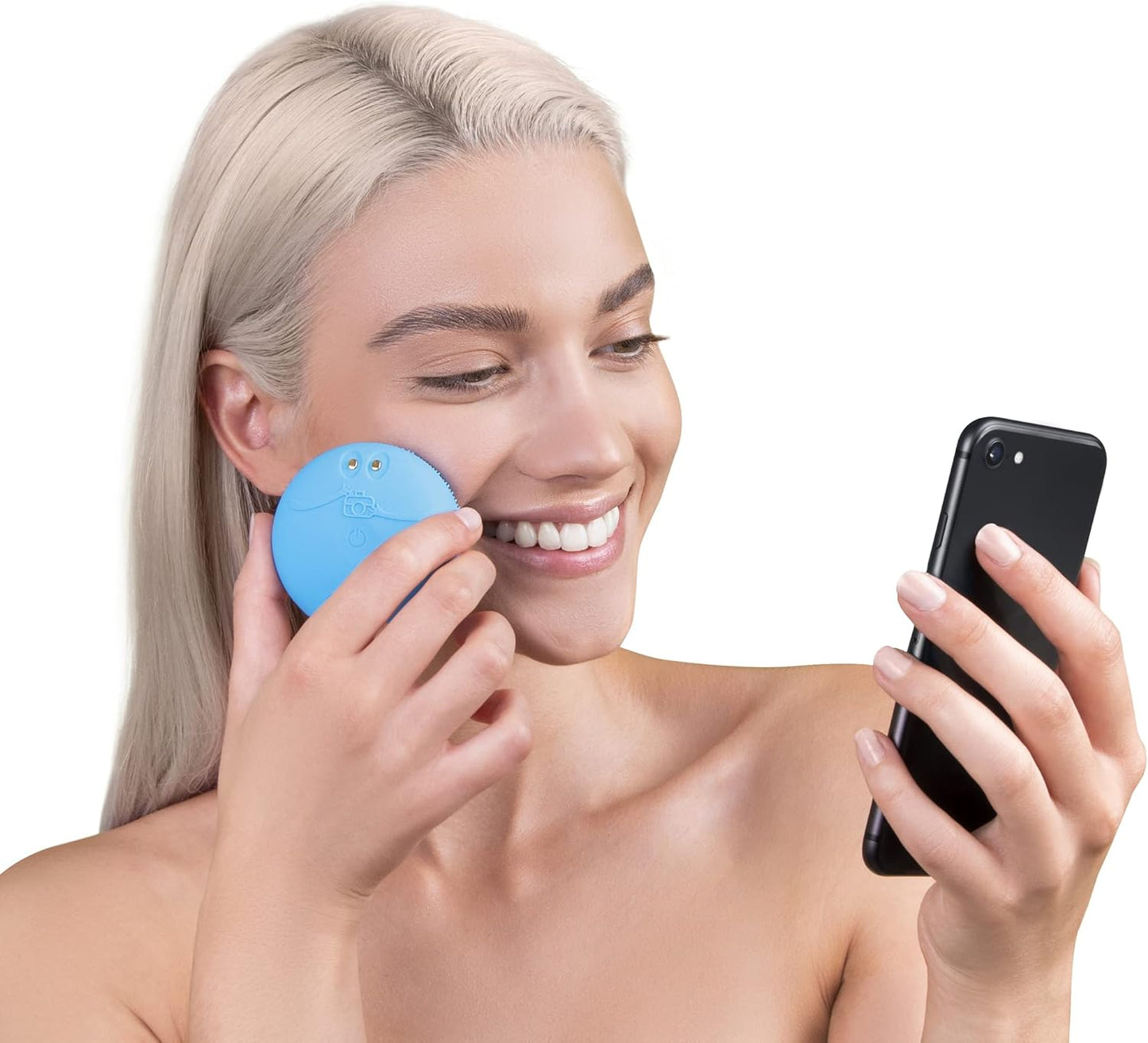 FOREO LUNA fofo Smart Face Brush and Skin Analyzer, Offers Personalized Cleansing for a Unique Skincare Routine, Replaceable Battery Facial Cleansing Brush