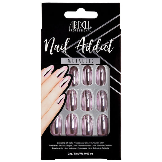 Special Deal: Buy One, Get One 50% Off Ardell Nail Addict Metallic False Nails in Metallic Pink