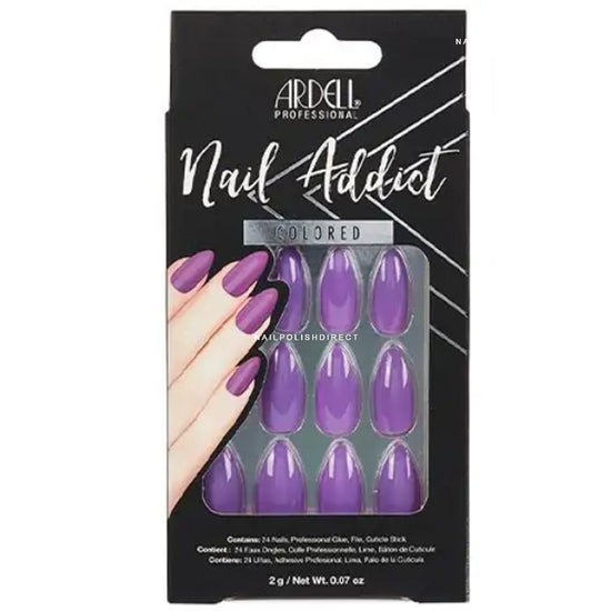 Ardell Nail Addict Solid False Nails - Purple Passion