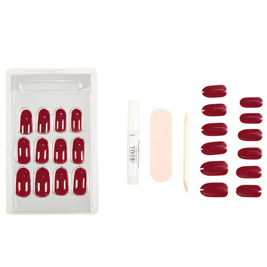 Ardell Nail Addict Solid False Nails - Bordeaux