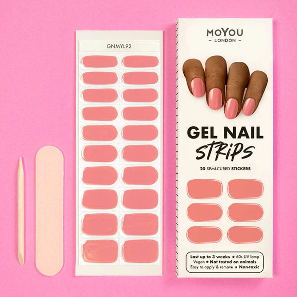 MoYou London Gel Nail Strip ★ FLAMINGO BLUSH