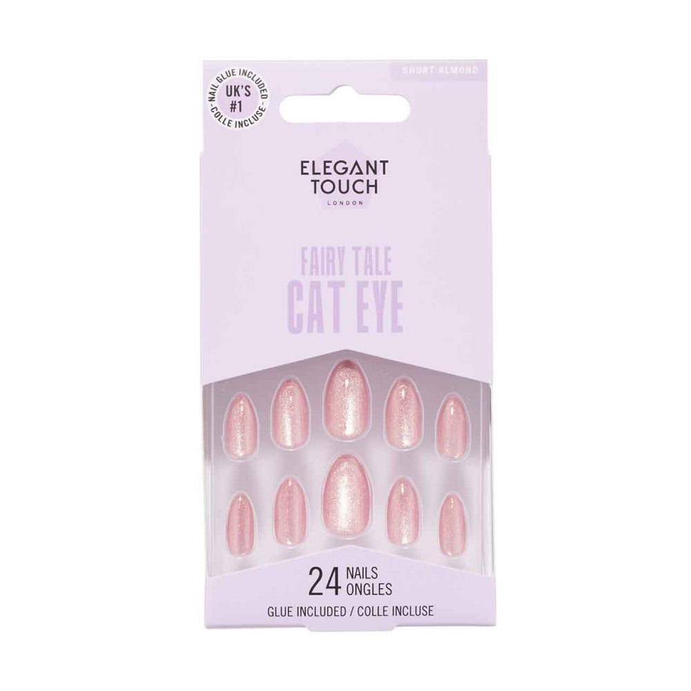 Elegant Touch Aurora False Nails – Fairy Tale Cat Eye Finish