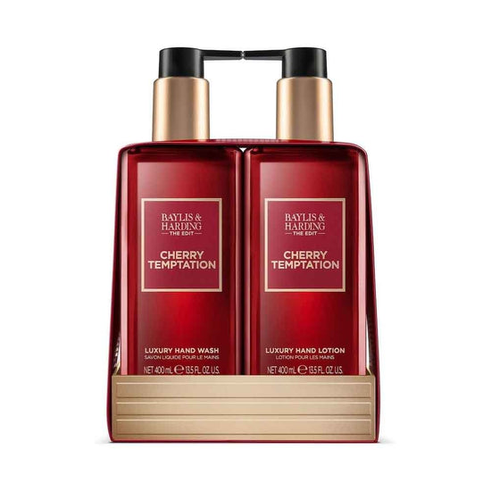 Baylis & Harding ‘EDIT’ Edition Cherry Temptation Luxury Hand Wash & Hand Lotion Set – 2 x 400ml