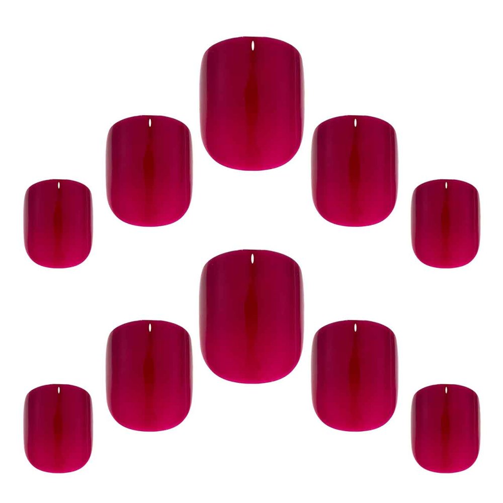 Elegant Touch Cherry Wine – Squoval Petite False Nails