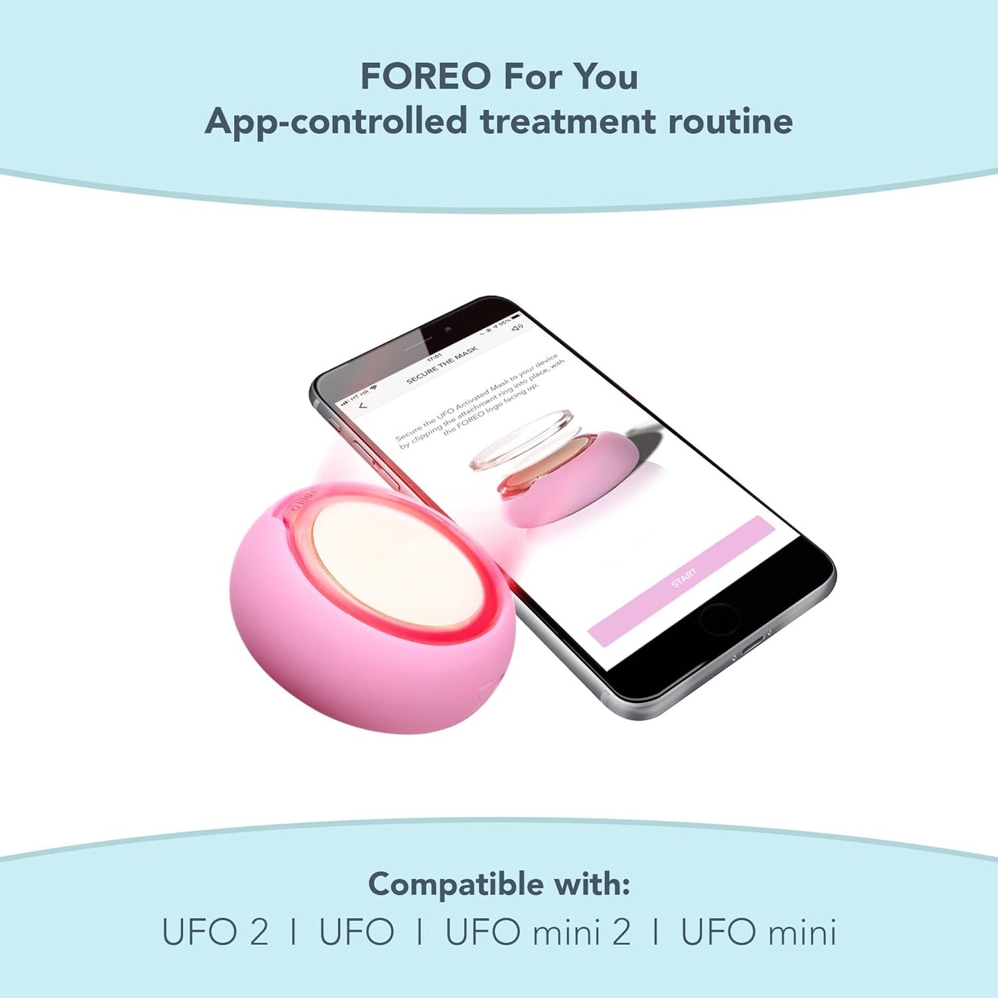 FOREO Make My Day UFO Activated Facial Mask for Dry Dehydrated Skin, 7 pack, Moisturizing & Anti-pollution, Hyaluronic Acid & Red Algae, Clean Formula, Cruelty-free, Compatible with all UFO devices