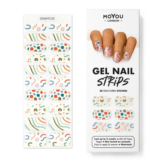 MoYou London Gel Nail Strip ★ CONFETTI DIP