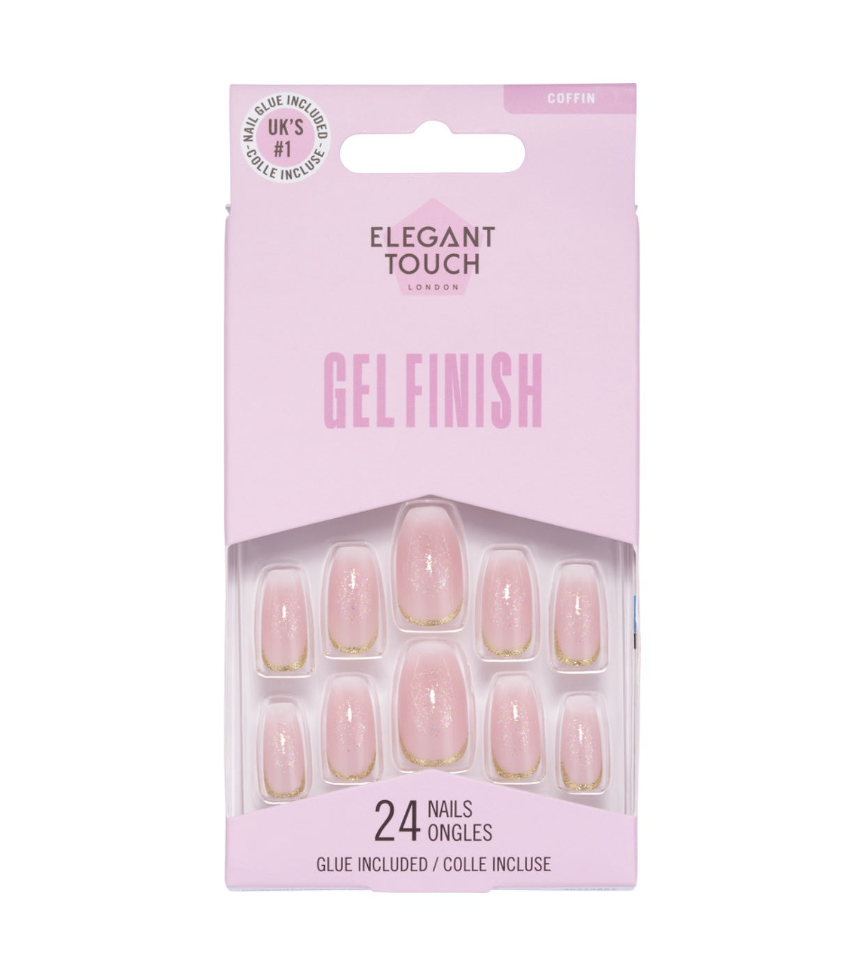 Elegant Touch False Nails Gel Finish - Lustre