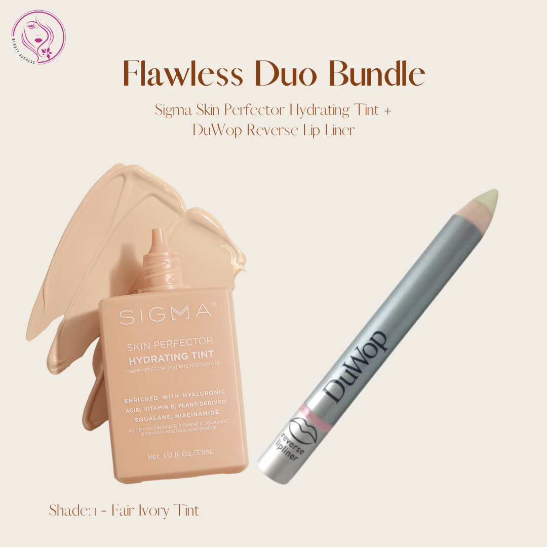 Flawless Duo Bundle (Sigma Skin Perfector Hydrating Tint + DuWop Reverse Lip Liner)