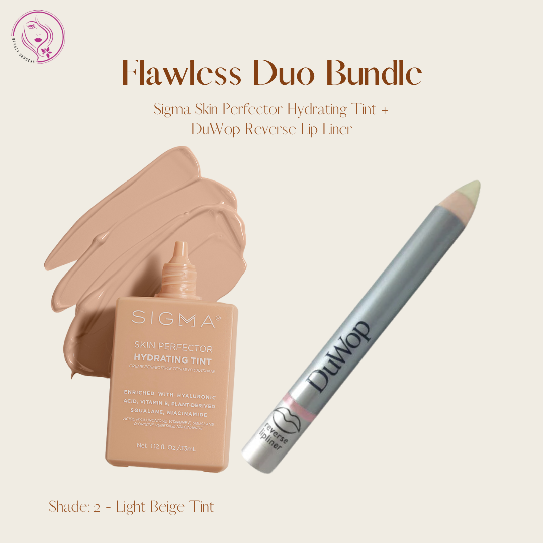 Flawless Duo Bundle (Sigma Skin Perfector Hydrating Tint + DuWop Reverse Lip Liner)