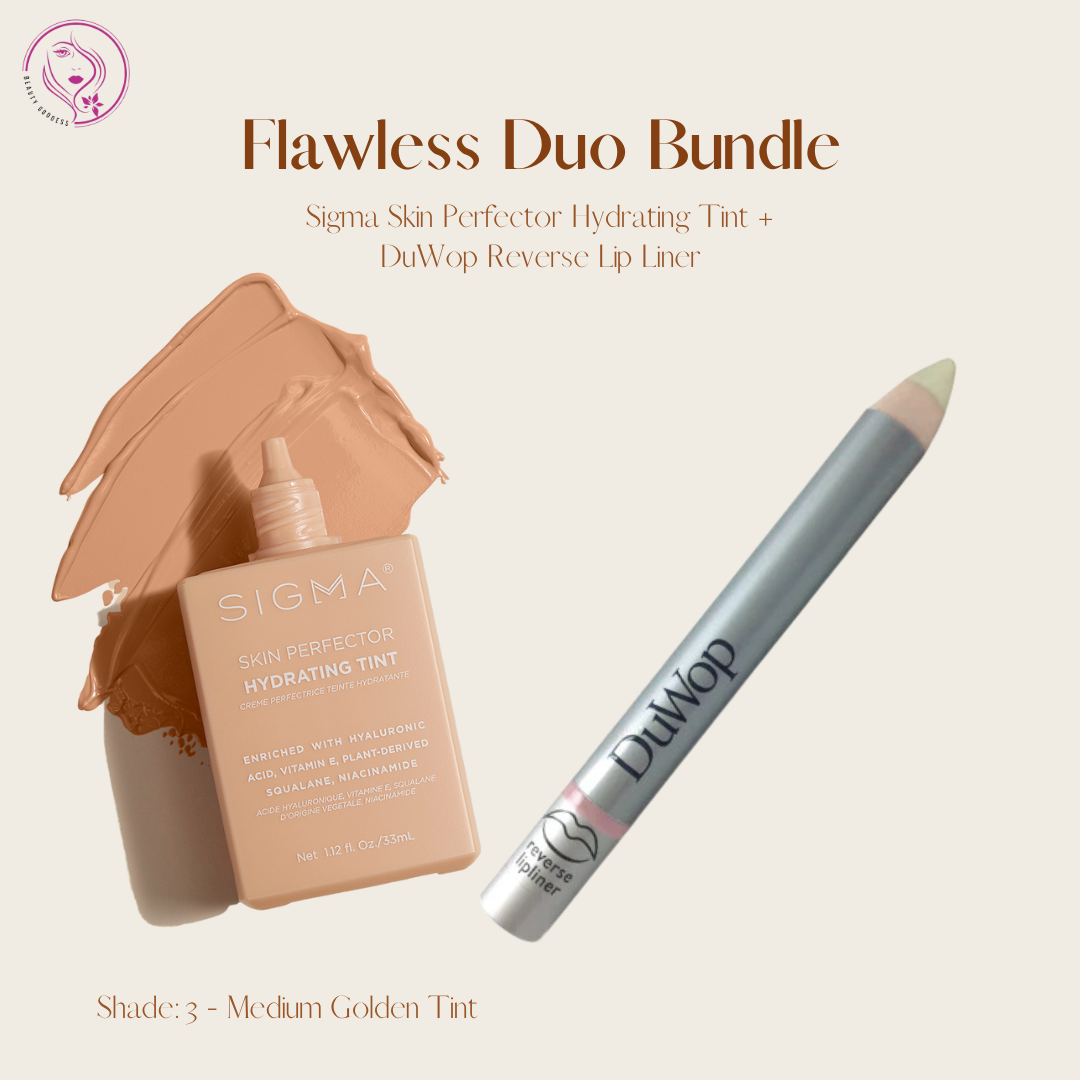 Flawless Duo Bundle (Sigma Skin Perfector Hydrating Tint + DuWop Reverse Lip Liner)