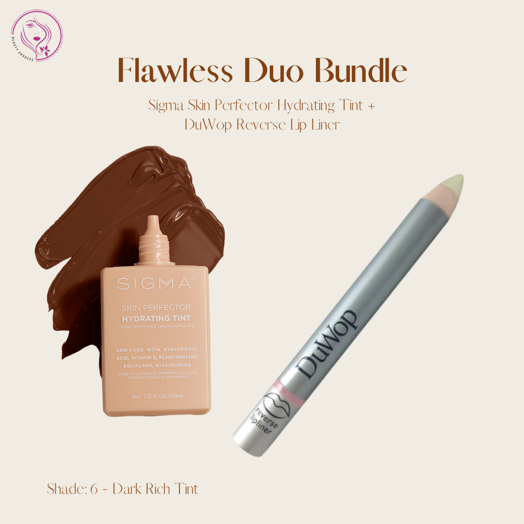 Flawless Duo Bundle (Sigma Skin Perfector Hydrating Tint + DuWop Reverse Lip Liner)