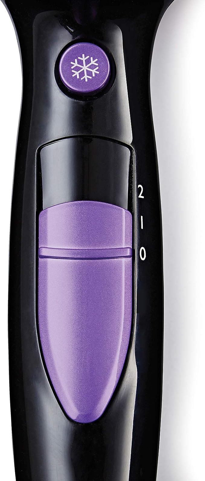 Nicky Clarke 2200W Lightweight Frizz Control Fast Dry DC Ionic Hair Dryer, 2 Heat & Speed Settings, Cool Shot, 2m Salon Length Cable with Hanging Loop - NHD177, Black 7 Purple