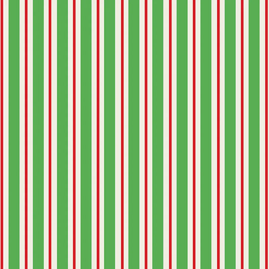 Uniqueco Printed FSCM Elf Duo Stripe Red/Green on Cream