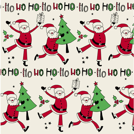 Uniqueco Printed FSCM Elf Ho Ho Santa on Cream
