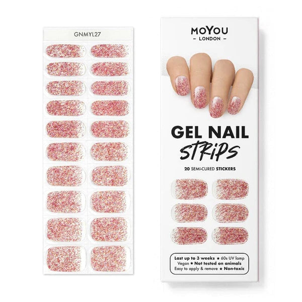 MoYou London Gel Nail Strip ★ GLITTER PUNCH