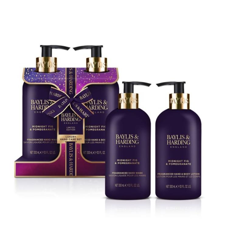 Baylis & Harding Midnight Fig & Pomegranate Luxury Hand Care Gift Set - Vegan Friendly