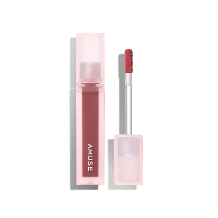 AMUSE Dew Velvet Semi Matt Fresh Dewy Velvet Texture Korean Makeup Transfer-proof Non-sticky Lipstick glossy Vegan 08 Berry Velvet (Mauve Rose) 4g