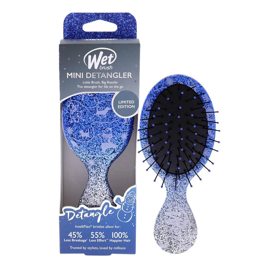 Wet Brush Winter Glitter Mini Detangler - Holiday Breeze