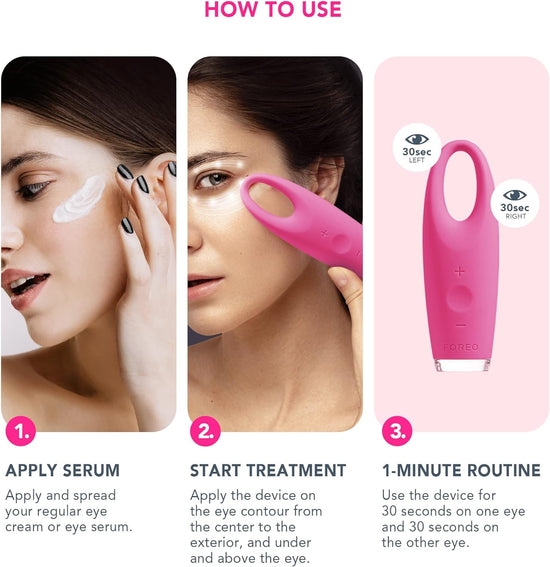 Foreo Iris Illuminating Eye Massager- Magenta