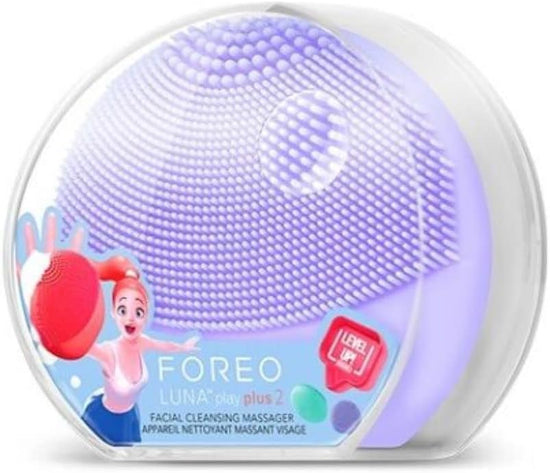 FOREO LUNA play plus 2 - Facial Cleansing Brush - 1-min Deep Facial Cleanser - Travel Accessories - Silicone Face Massager - Holiday Essentials - Ultra-hygienic - All Skin Types - I lilac you!