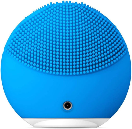 FOREO LUNA mini 2 Facial Cleansing Brush - Travel Accessories - Face Massager Electric - All Skin Types Ultra-hygienic Skincare - Simple Face Wash - Silicone Electric Face Cleanser - Aquamarine