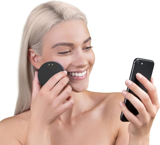 FOREO LUNA fofo Smart Facial Cleansing Brush and Skin Analyzer, Midnight, Personalized Cleansing for a Unique Skincare Routine, Bluetooth & Dedicated Smartphone App