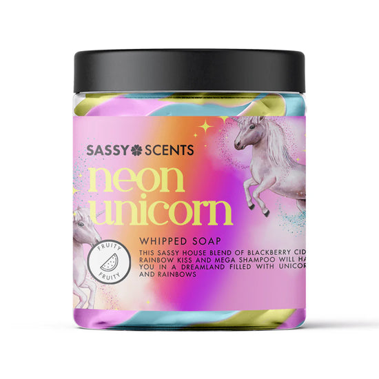 Sassy Shop Neon Unicorn Whipped Soap