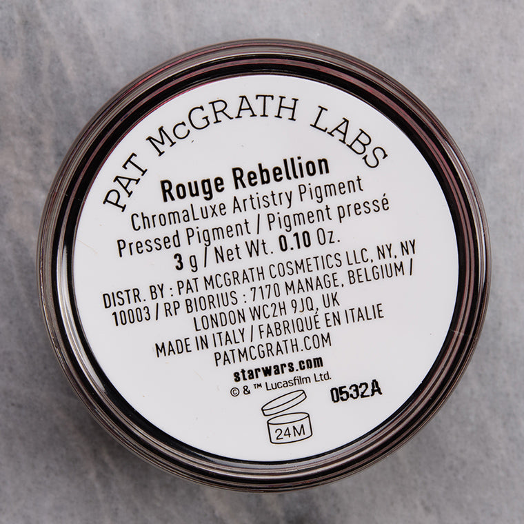 Pat McGrath Labs ChromaLuxe Artistry Pigment Rouge Rebellion (Metallic Crimson with Magenta Undertones)