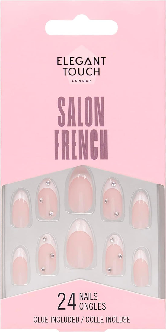 Elegant Touch French Nails 128