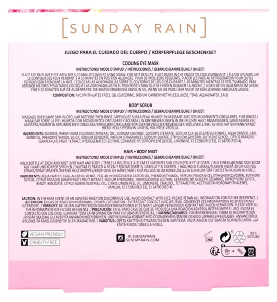 Sunday Rain Pink Grapefruit & Sea Salt Trio