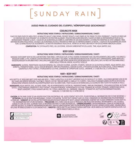 Sunday Rain Pink Grapefruit & Sea Salt Trio