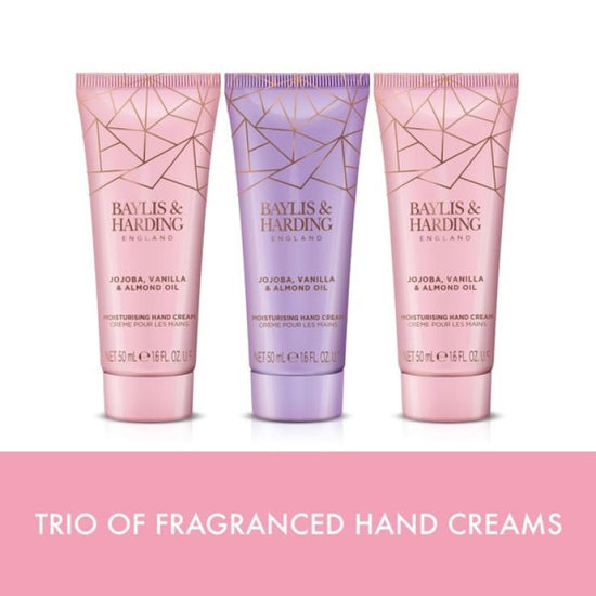 Baylis & Harding Jojoba, Vanilla & Almond Oil Luxury Hand Treats Gift Set - Vegan Friendly