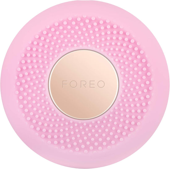 Foreo Ufo Mini Full Facial Led Mask Treatment, Red Light Therapy, Face Masks Beauty Treatment, Korean Skincare, Thermotherapy & Face Massager, Moisturiser, Increased Skin Care Absorption, Pearl Pink