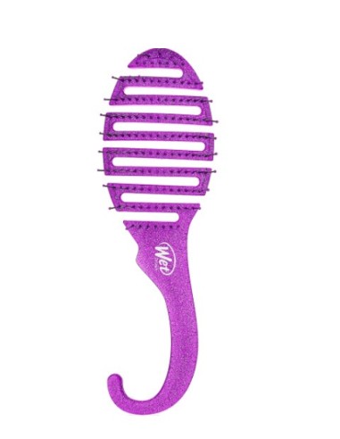 Wet Brush Shower Detangler Purple Glitter