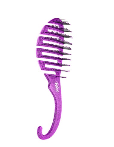 Wet Brush Shower Detangler Purple Glitter