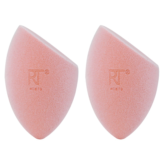 Real Techniques New Foam Technology Miracle Powder Sponge for Even Powder Application, 2 Pack