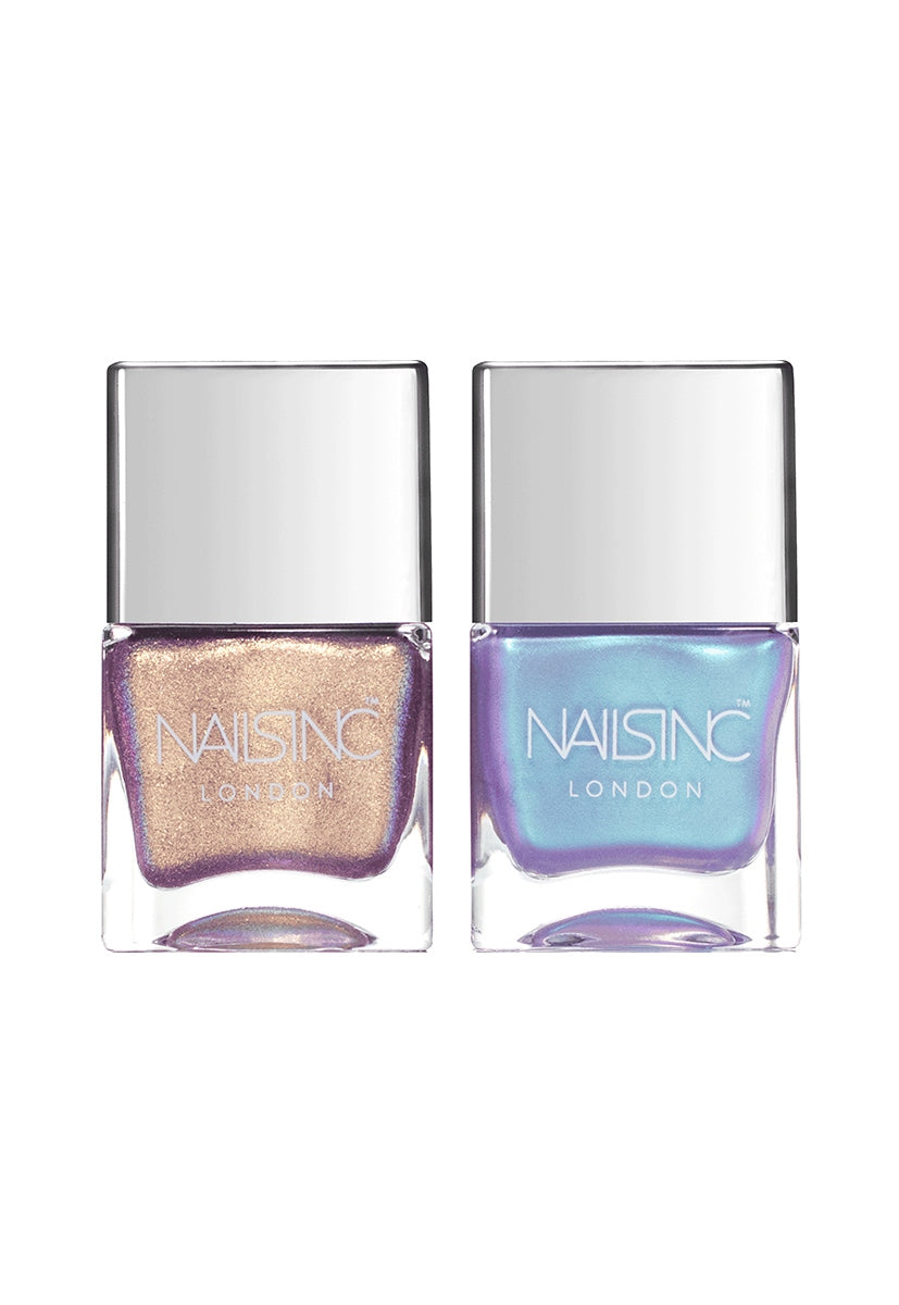 Nails Inc. Nail Polish Duo, Sparkle Like A Unicorn, 2 X 14 ml