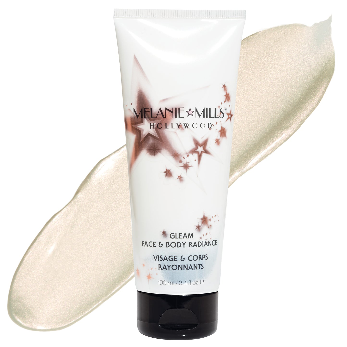 Melanie Mills Hollywood Gleam Body Radiance All In One Makeup, Moisturiser & Glow For Face & Body Opalescence